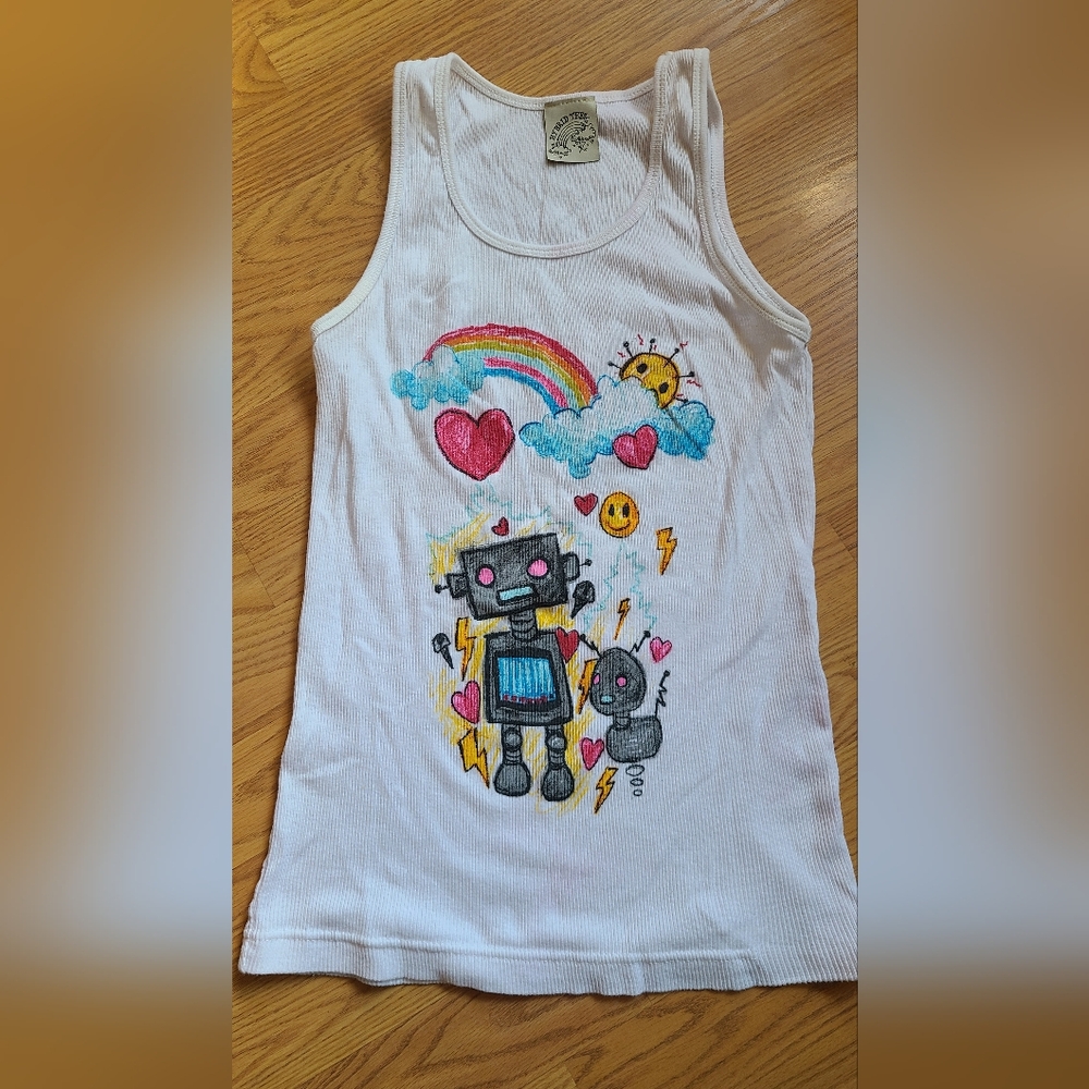Y2k Robot Doodle Tank